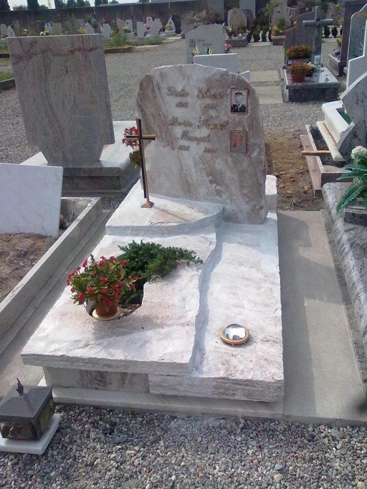 mramorový jednohrob Palissandro